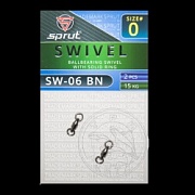 Вертлюг SPRUT SW-06 BN №0/15kg Ballbearing swivel with solid ring (уп.2шт)