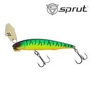 Воблер SPRUT Rufu Shine 70S-FT1 70mm 9gr загл.0.5-1.0m sinking