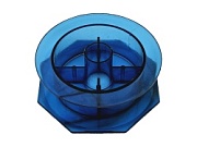 Шпуля для намотки лески СИНЯЯ (100-150м) №4 (восьмигранник-круг)