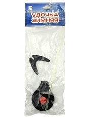УДОЧКА зимняя "Балалайка" УС-1 (хлыст поликарб.) красная (индивид. пакет)