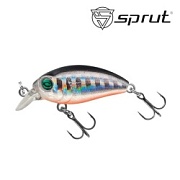 Воблер SPRUT Rini Crank 32F-SBK 32mm 2.7gr загл. 0.1-0.6m floating