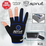 Перчатки Sprut Neopren spinning gloves (синий) NPSPGLV-B-OS