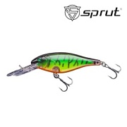 Воблер SPRUT Buri Shad 3D 70F-LGRT-3D 70mm 11gr загл. 2.0-3.0m floating