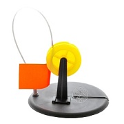 Жерлица с прямой стойкой с кат. цв.желтый (индив.пакет)