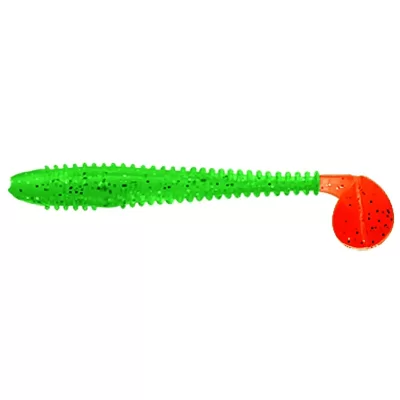 Приманка силиконовая SPRUT виброхвост KANORI 90mm 3.3gr color-GR-OT (уп.6шт)