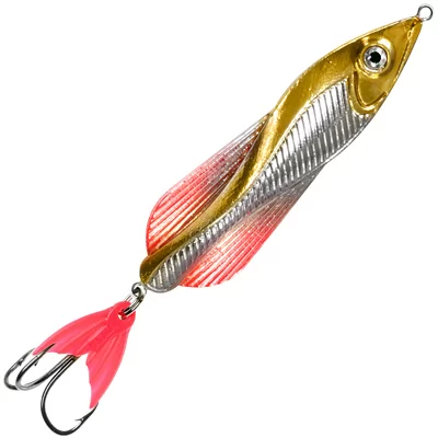 Блесна колебалка AQUA ВЬЮН 40,0mm, вес - 8,0g цвет 05 (серебро, золото) 108182