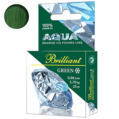 Плетёный шнур BRILLIANT GREEN 0.10mm 25m зимний (зеленый)