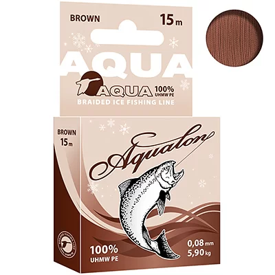 Плетёный шнур AQUALON BROWN 15m 0.20mm (коричневый)