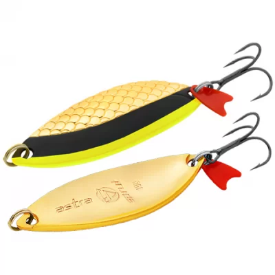 Блесна SPRUT Колеблющаяся ASTRA Spoon 19gr color-GLBK 66mm