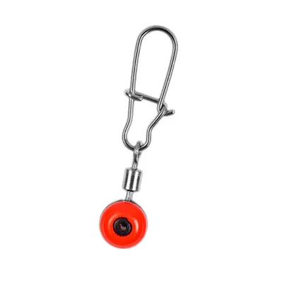 Карабин с вертлюгом скользящим SPRUT SS-82 BN M/25kg S plastic head moving rolling swivel (уп.4шт)