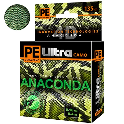 Плет. шнур PE ULTRA ANACONDA CAMO JUNGLE 0.14m 135m