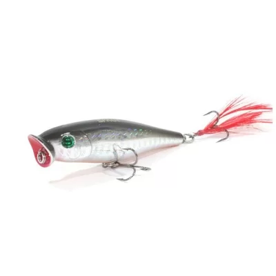 Воблер SPRUT Aji Pop 75TW-SBK 75mm 8.5gr top water