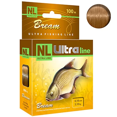 Леска AQUA NL ULTRA BREAM 100m 0.20mm (лещ)