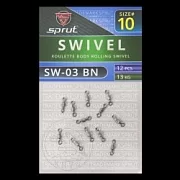 Вертлюг SPRUT SW-03 BN №10/13kg Roulette body rolling swivel (уп.12шт)