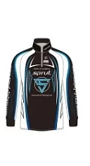 Футболка SPRUT Team of Anglers II (синий, с длинным рукавом/Black/White/Blue) р. М