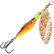 Блесна AQUA FISH LONG EXTRA-2, вес-12,0g, лепесток №2 (медь), цвет тела 05 (жел-оранж. флюр, медь) 124174