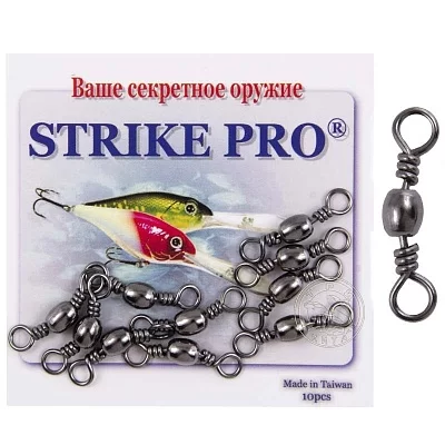 Вертлюг классика STRIKE PRO № 4 28кг.Bz (уп.10шт)