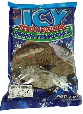 Прикормка зимняя "ICY" готовая (увлажненная) "ЛЕЩ" (КРАСНАЯ) 900гр