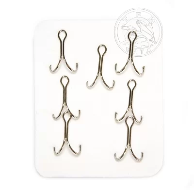 Крючок Sprut двойной Kiba SD-36 NK №10 (Double Round Bend NickelHook) (уп,7шт)