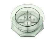 Шпуля для намотки лески ПРОЗРАЧНАЯ (100-150м) №4 (восьмигранник-круг)