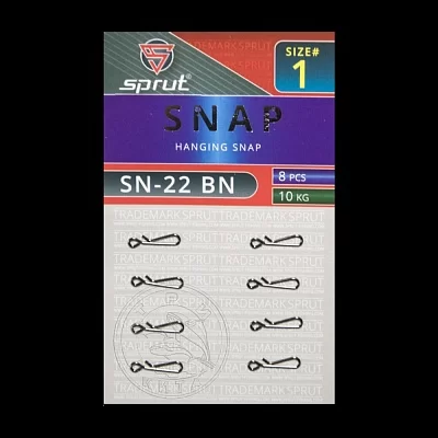 Карабин SPRUT SN-22 BN №1/10kg Hanging snap (уп.8шт)
