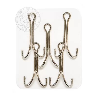 Крючок Sprut двойной Kiba SD-36 NK №4 (Double Round Bend NickelHook) (уп,5шт)