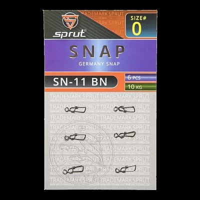 Карабин SPRUT SN-11 BN №0/10kg Germany snap (уп.6шт)