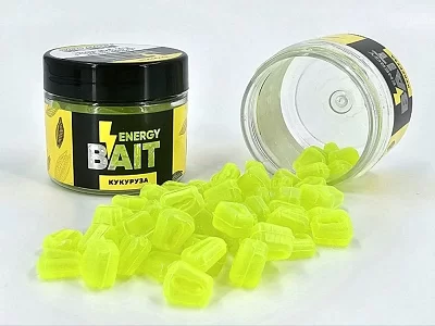 Искусств. насадка "ENERGY BAIT" КУКУРУЗА тонущая под СТОПОР,цв. желтый FLUO,ароматизир. (60шт)