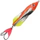 Блесна колебалка AQUA ВЬЮН 80,0mm, вес - 32,0g цвет 03 (серебро, красный металлик) 107989