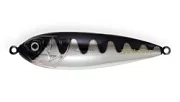 PST-02AS#A108E Блесна шумовая незацепляйка 55mm 7.2g одинарник, Blackback Chrome Red, Strike Pro Killer Profy 55S