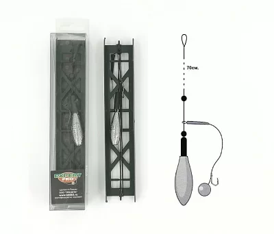 "Вертолет" 40гр. снасть карп. монтаж