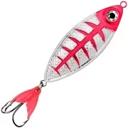 Блесна колебалка AQUA КРОК 80,0mm, вес - 42,0g цвет 03 (серебро, красный металлик) 108333