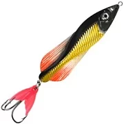 Блесна колебалка AQUA ВЬЮН 40,0mm, вес - 8,0g цвет 02 (золото, серебро, черный металлик) 108179