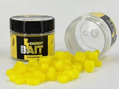 Искусств. насадка "ENERGY BAIT" КУКУРУЗА плавающая под СТОПОР,цв. желтый FLUO,ароматизир. (60шт)