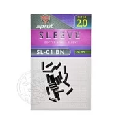 Трубки обжимные SPRUT SL-01 BN d.2.0 Copper single sleeve (уп.24шт)