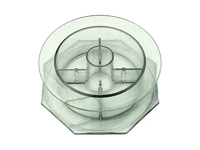 Шпуля для намотки лески ПРОЗРАЧНАЯ (100-150м) №4 (восьмигранник-круг)