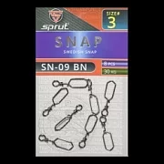 Карабин SPRUT SN-09 BN №3/30kg Swedish snap (уп.8шт)