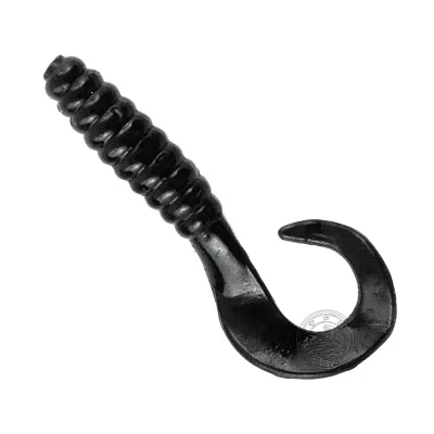 Силиконовая приманка ACTION PLASTICS Curl Tail Grub 1-1/2 - 001 (уп.10шт)