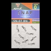 Карабин SPRUT SN-07 BN №0/7kg Italian snap (уп.8шт)