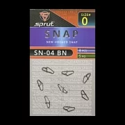 Карабин SPRUT SN-04 BN №0/5kg New hooked snap (уп.8шт)