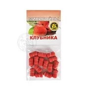 Минибойлы на резиночке d-6*10мм КЛУБНИКА (уп.15шт)