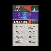 Карабин SPRUT SN-04 BN №2/25kg New hooked snap (уп.8шт)