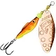 Блесна AQUA FISH LONG EXTRA-3, вес-20,0g, лепесток №3 (медь), цвет тела 05 (жел.-оранж. флюр, медь) 124276