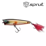 Воблер SPRUT Hikari Pop 3D 65TW-SGBK 65mm 7gr top water