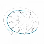 КУКАН метал.(трос) 9-ти карабиновый