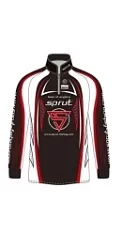 Футболка SPRUT Team of Anglers II (красный, с длинным рукавом/Black/White/Red) р. М