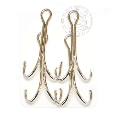Крючок Sprut двойной Kiba SD-36 NK №2/0 (Double Round Bend NickelHook) (уп,4шт)