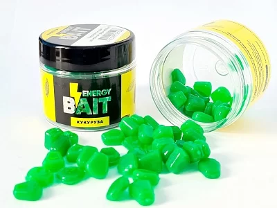 Искусств. насадка "ENERGY BAIT" КУКУРУЗА тонущая, цв. зеленый, ароматизир. (60шт)