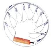 КУКАН метал.(трос) с поплавком 9-ти карабиновый