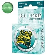 Леска зимняя AQUA ICE LORD LIGHT GREEN 0.08mm 30m